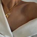 HILLARY AUGE HALSKETTE aus 925 Silber - Eleganter Halskette - AURIME