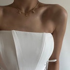 STERNZEICHEN PARTNER KETTE MIT SCHMETTERLING aus 925 Silber - Eleganter Halskette - AURIME