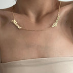 2 PARÇALI İSİM ZİNCİRİ | 925 GÜMÜŞ 