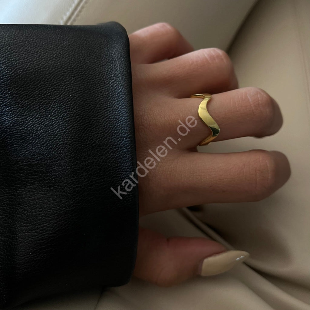 WAVE RING aus 925 Silber - Eleganter Ring - AURIME