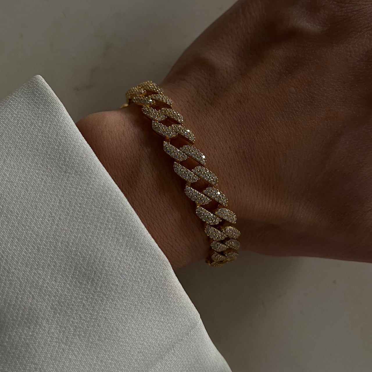 GOURMET ZIRKONIA ARMKETTE aus 925 Silber - Eleganter Halskette - AURIME