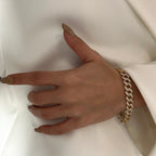 GOURMET ZIRKONIA ARMKETTE aus 925 Silber - Eleganter Halskette - AURIME