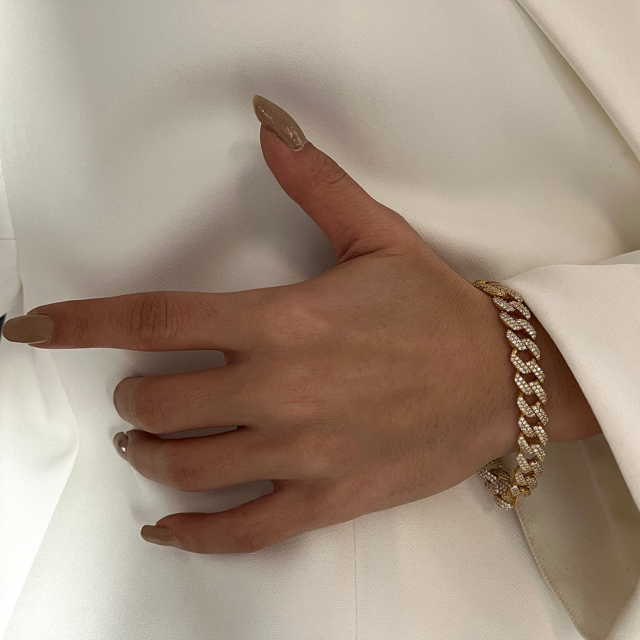 GOURMET ZIRKONIA ARMKETTE aus 925 Silber - Eleganter Halskette - AURIME