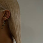 NAMENSOHRRING MIT ZIRKONIA aus 925 Silber - Eleganter Ohrringe - AURIME