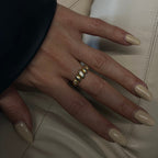 SHELL DESIGN ZIRKONIA RING aus 925 Silber - Eleganter Ring - AURIME