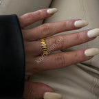 WAVE DESIGN ZIRKONIA RING aus 925 Silber - Eleganter Ring - AURIME