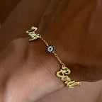 2-PIECE NAME BRACELET | NAZAR VARIANT | 925 SILVER