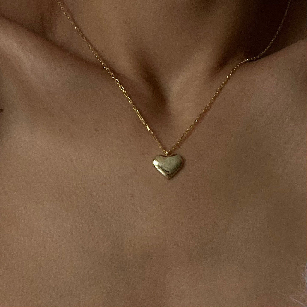 VOLL HERZ KETTE aus 925 Silber - Eleganter Halskette - AURIME