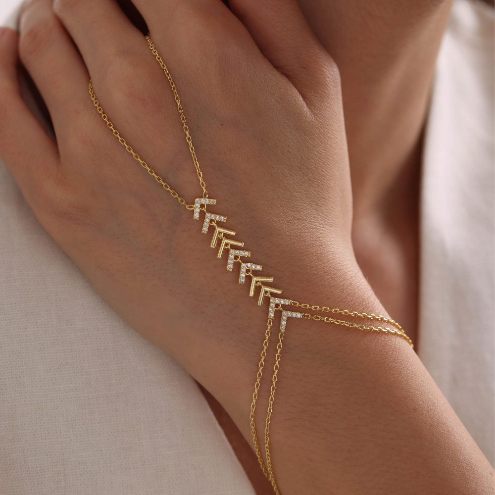 VYNA HANDKETTE aus 925 Silber - Eleganter Halskette - AURIME