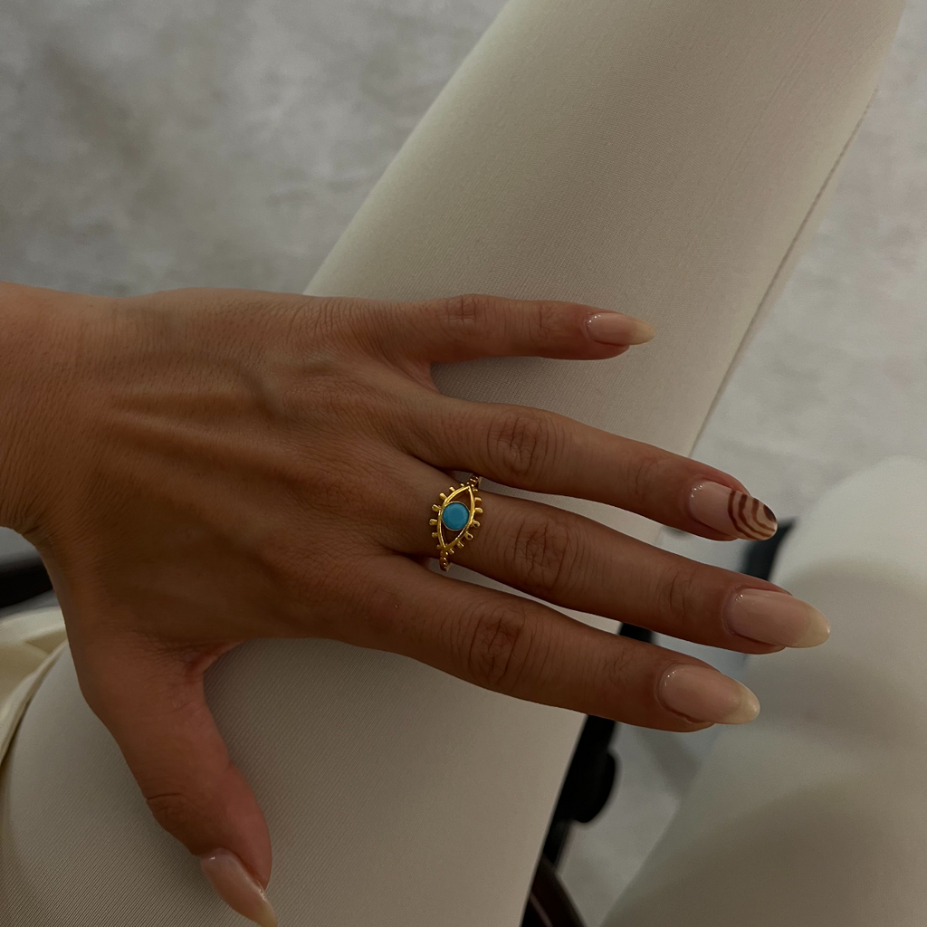LEE NAZAR AUGENRING aus 925 Silber - Eleganter Ring - AURIME